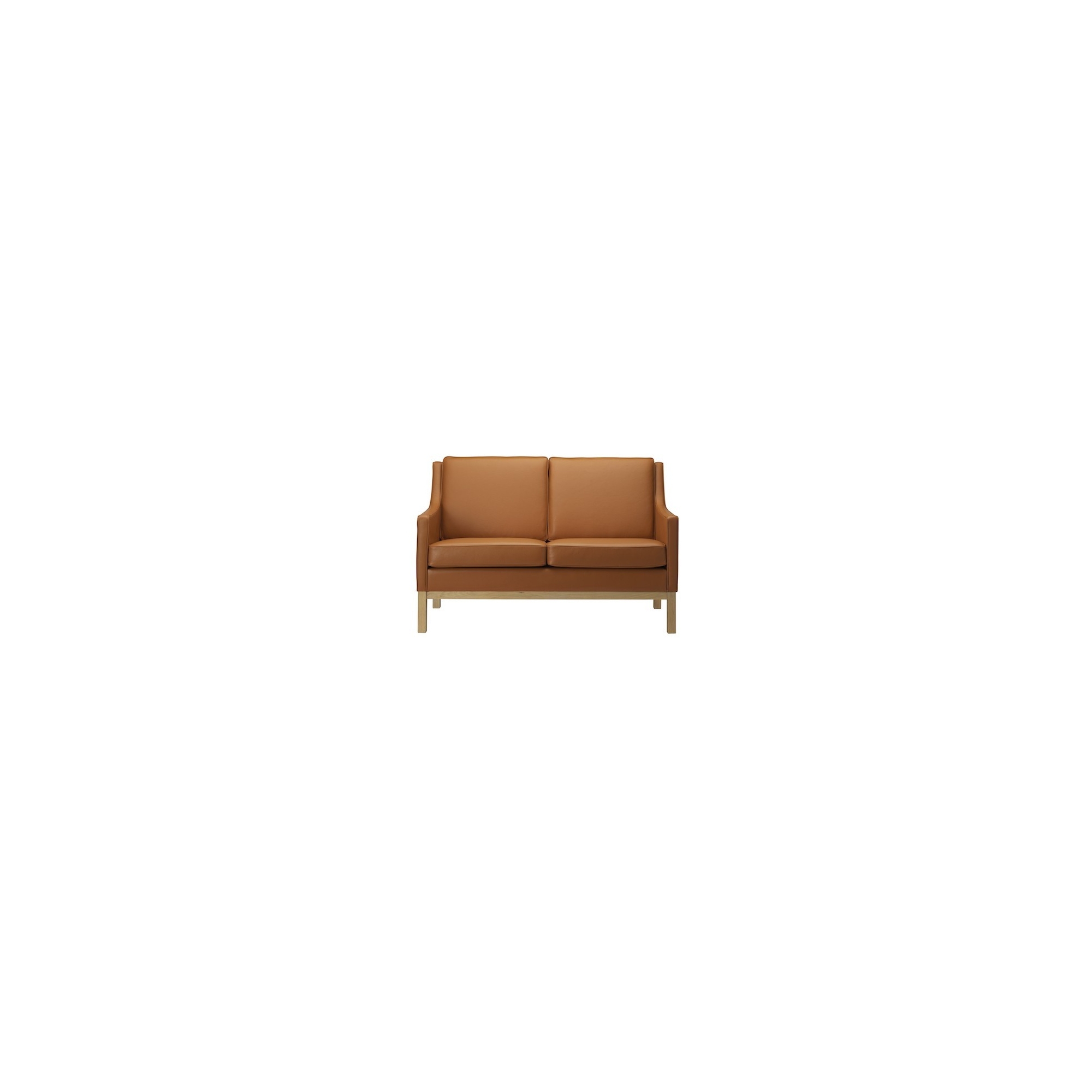 cognac leather - L601 2-seater sofa - FDB Møbler