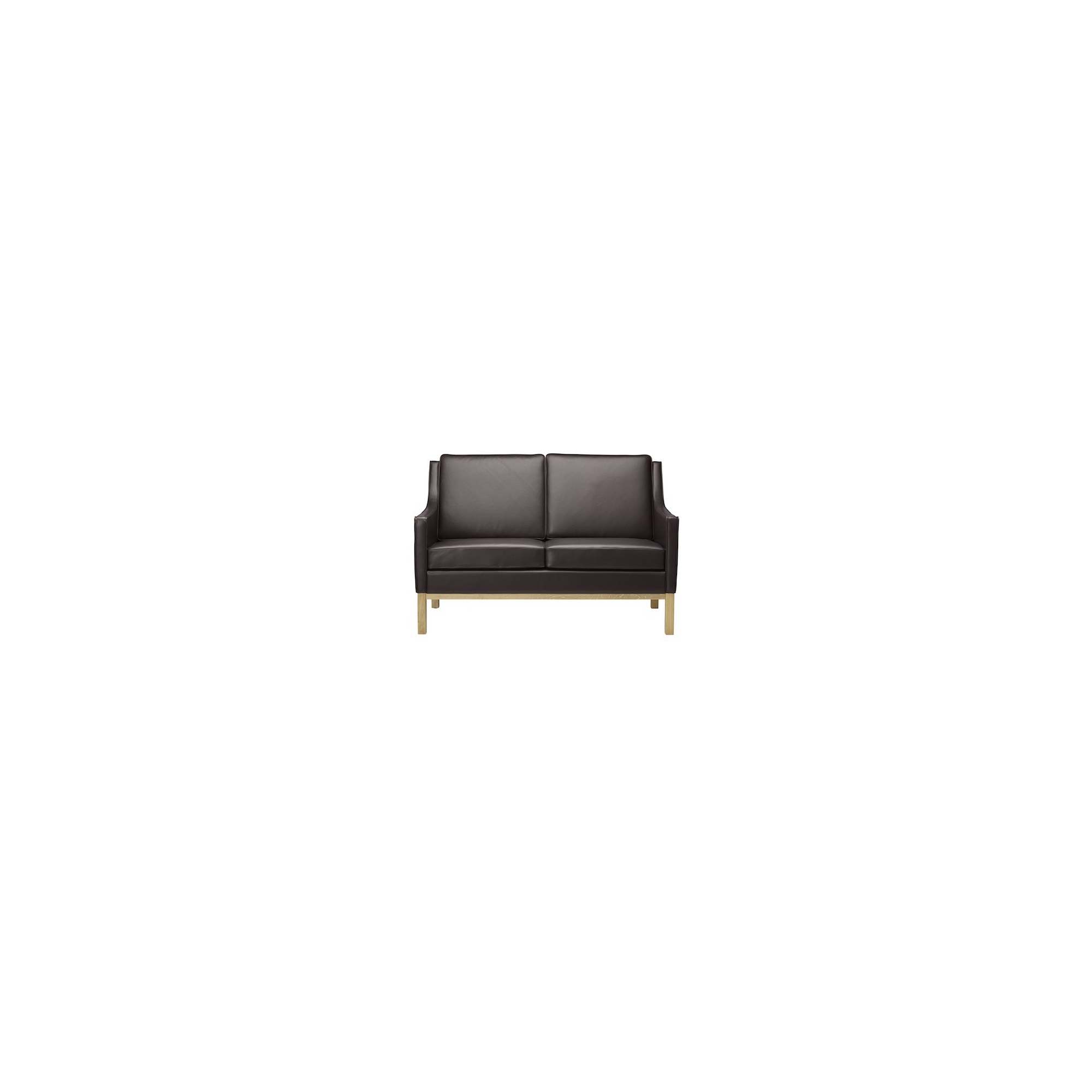 dark brown leather - L601 2-seater sofa (Mørkebrun) - FDB Møbler