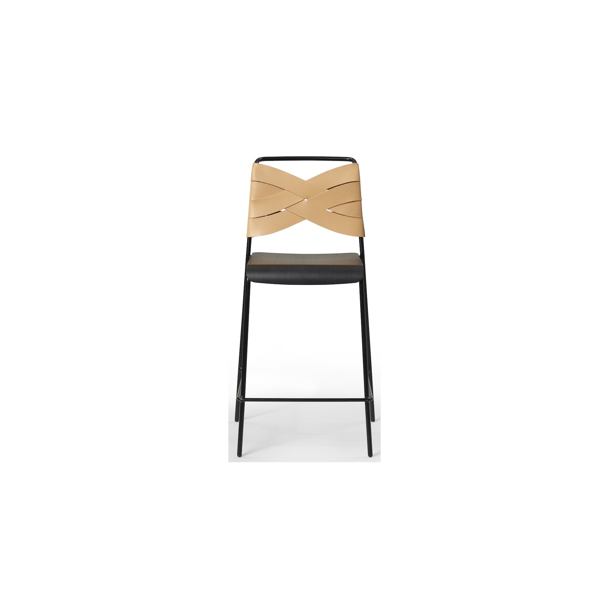 SOLD OUT black/black/natural - Torso barstool - Design House Stockholm