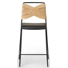 SOLD OUT black/black/natural - Torso barstool - Design House Stockholm