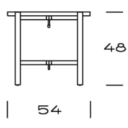 Ø54cm - PP35/54 Tray table - PP Møbler