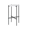 Ø40xH70cm - marbre blanc - base noire - console ronde TS - Gubi