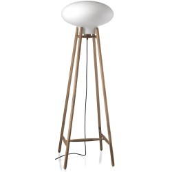 Floor lamp Hiti U5 - walnut - FDB Møbler