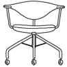 PP502 Swivel chair - PP Møbler