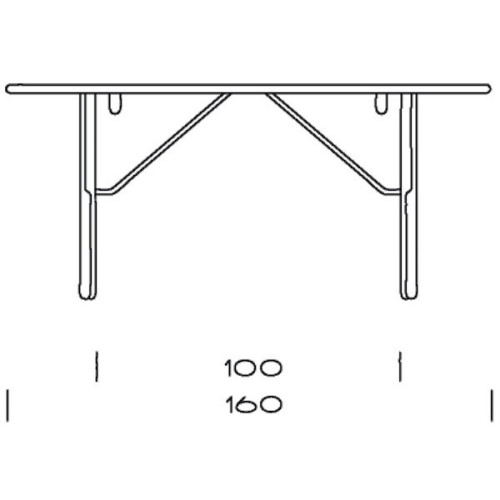 W160cm - PP85/160 table - PP Møbler