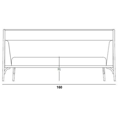 L160cm - canapé Targa