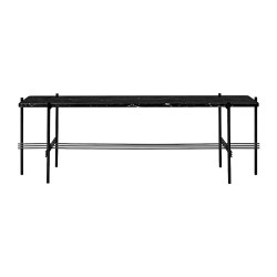 black marble - black base - TS rectangular console - Gubi