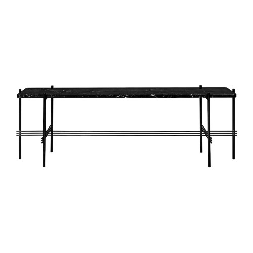 black marble - black base - TS rectangular console - Gubi