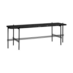 black marble - black base - TS rectangular console - Gubi