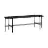 black marble - black base - TS rectangular console - Gubi