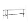 white marble - black base - TS rectangular console - Gubi