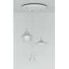 Beat Trio Round - white / brass - Tom Dixon