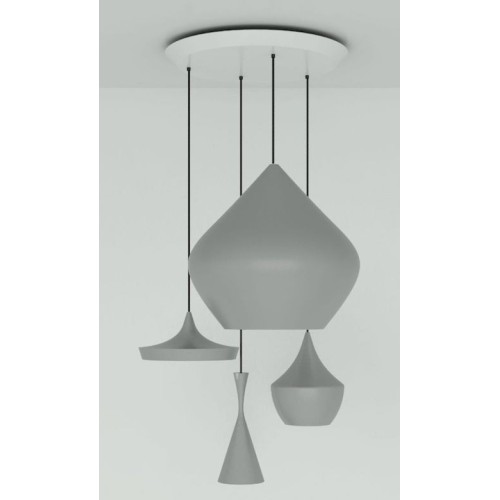 Beat Range Round - grey / silver - Tom Dixon