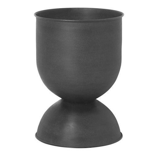 S - Hourglass pot - Black - Ferm Living