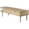 natural oak - Radius bench - L - FDB Møbler