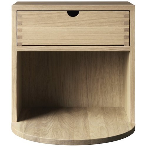 SOLD OUT natural lacquered oak - Radius nightstand - FDB Møbler