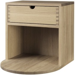 SOLD OUT natural lacquered oak - Radius nightstand - FDB Møbler