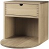 SOLD OUT natural lacquered oak - Radius nightstand - FDB Møbler