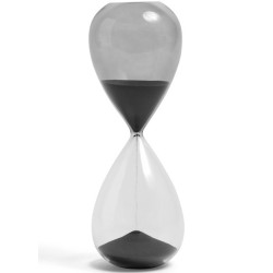 Ø7,5 x H19,5 cm - black - Time Hourglass - HAY