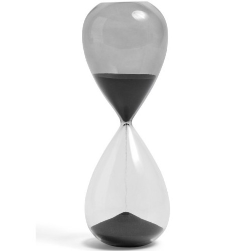 Ø7,5 x H19,5 cm - black - Time Hourglass - HAY