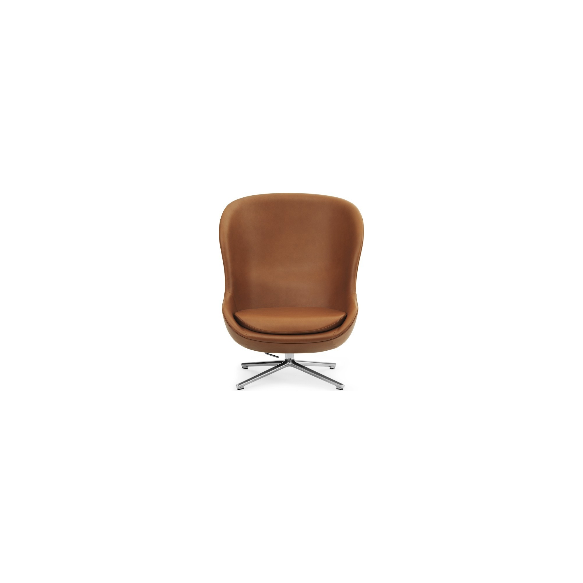 cuir Ultra 41574 / aluminium - fauteuil haut Hyg - Normann Copenhagen