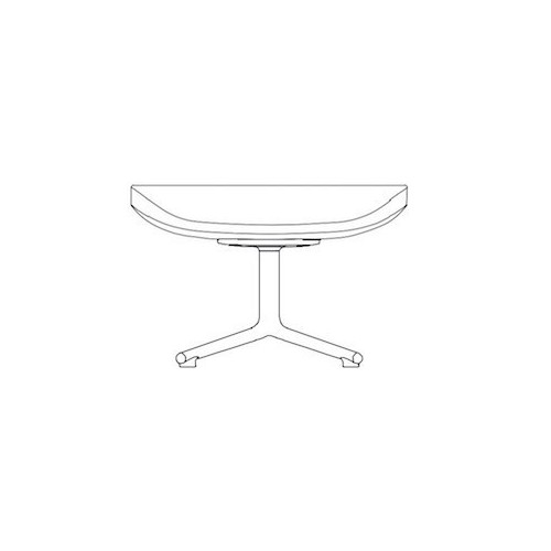 Hyg footstool aluminium leg - Normann Copenhagen