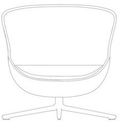 fauteuil bas Hyg pivotant - Normann Copenhagen