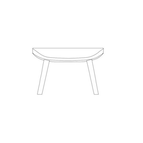 Hyg footstool wooden legs - Normann Copenhagen