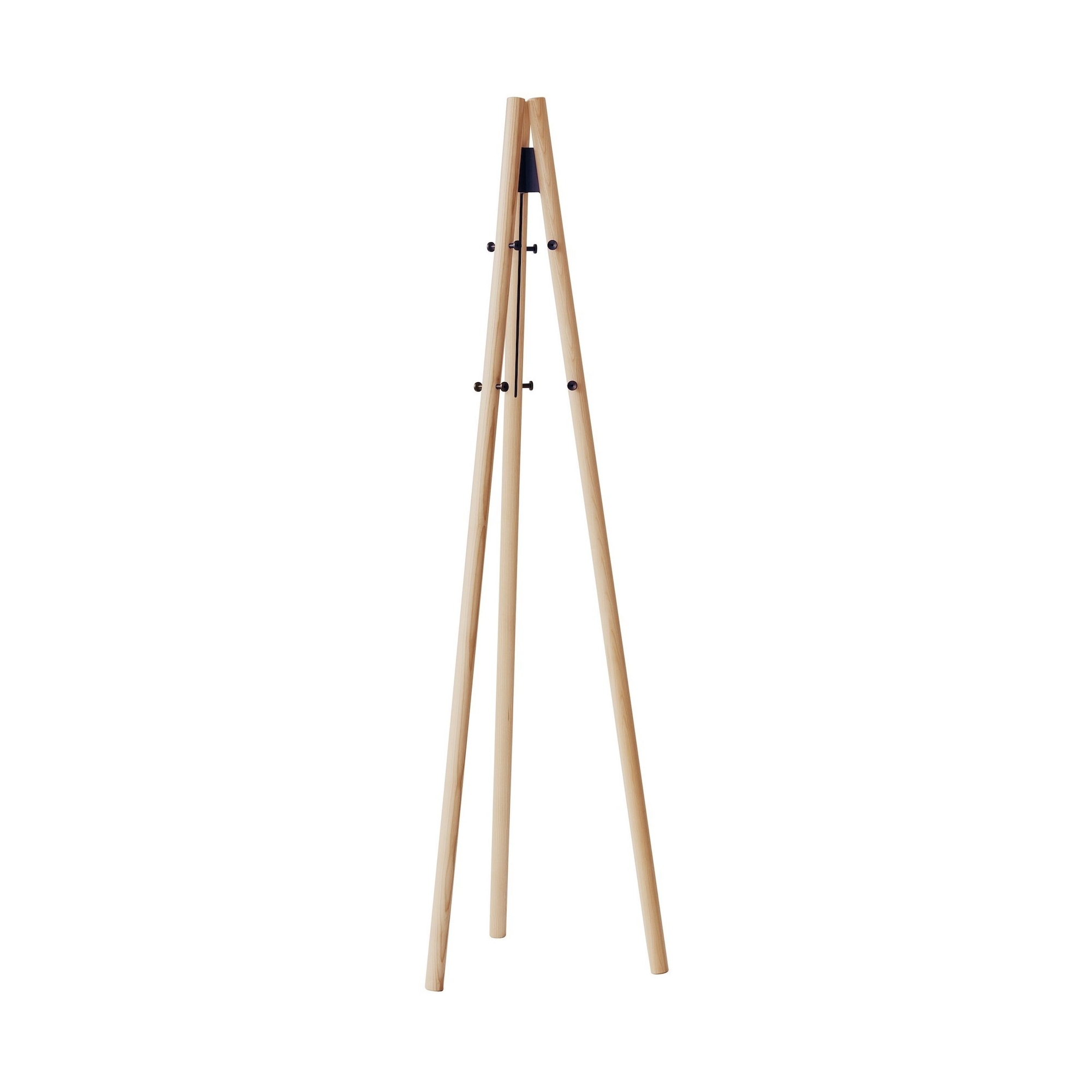 natural base - black wedges - Kiila coat stand