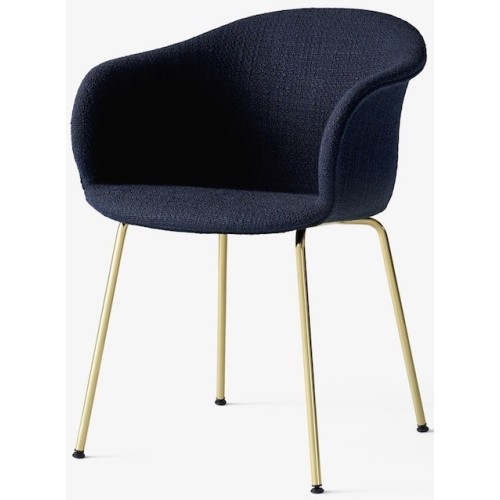 Loop Marine K5042_40 + brass - Elefy chair JH29 - &Tradition