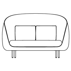 2-seater - Haiku sofa - Fredericia