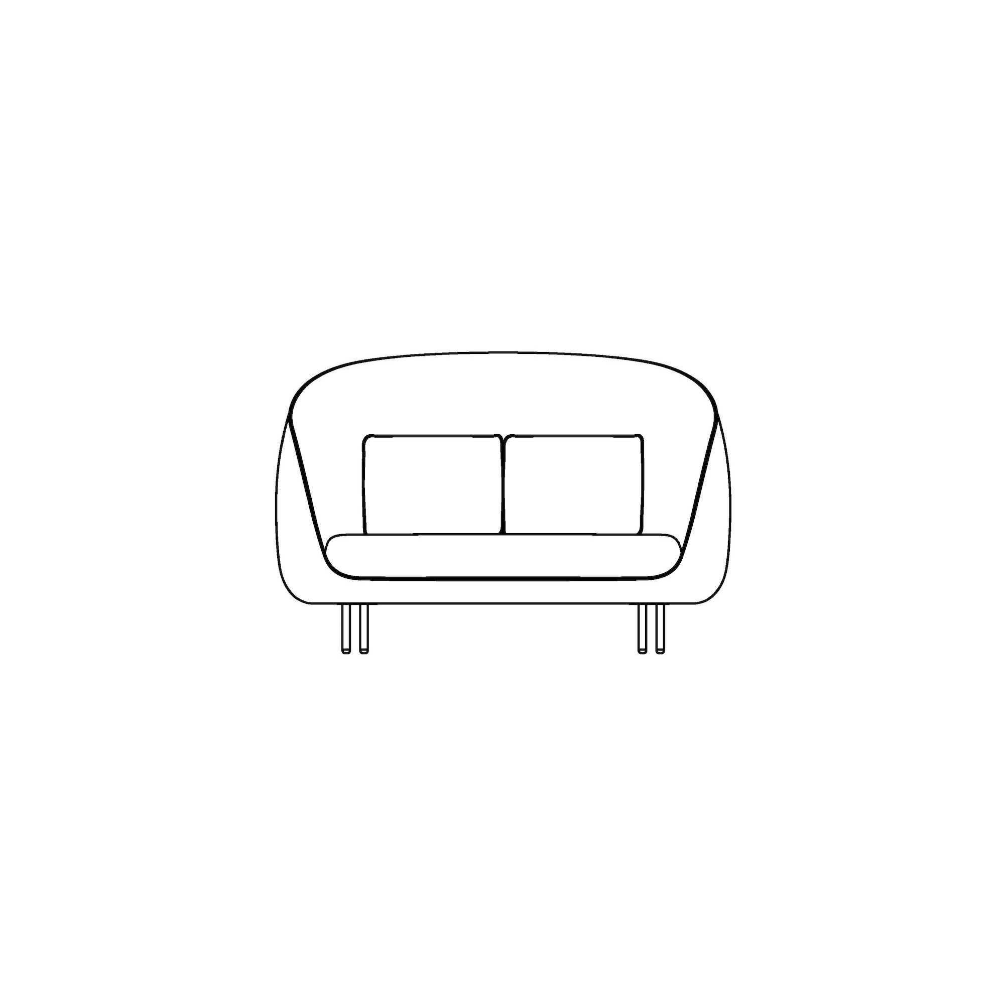 2-seater - Haiku sofa - Fredericia