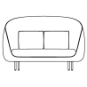 2-seater - Haiku sofa - Fredericia