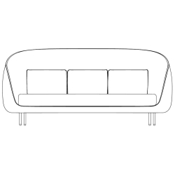 3-seater - Haiku sofa - Fredericia