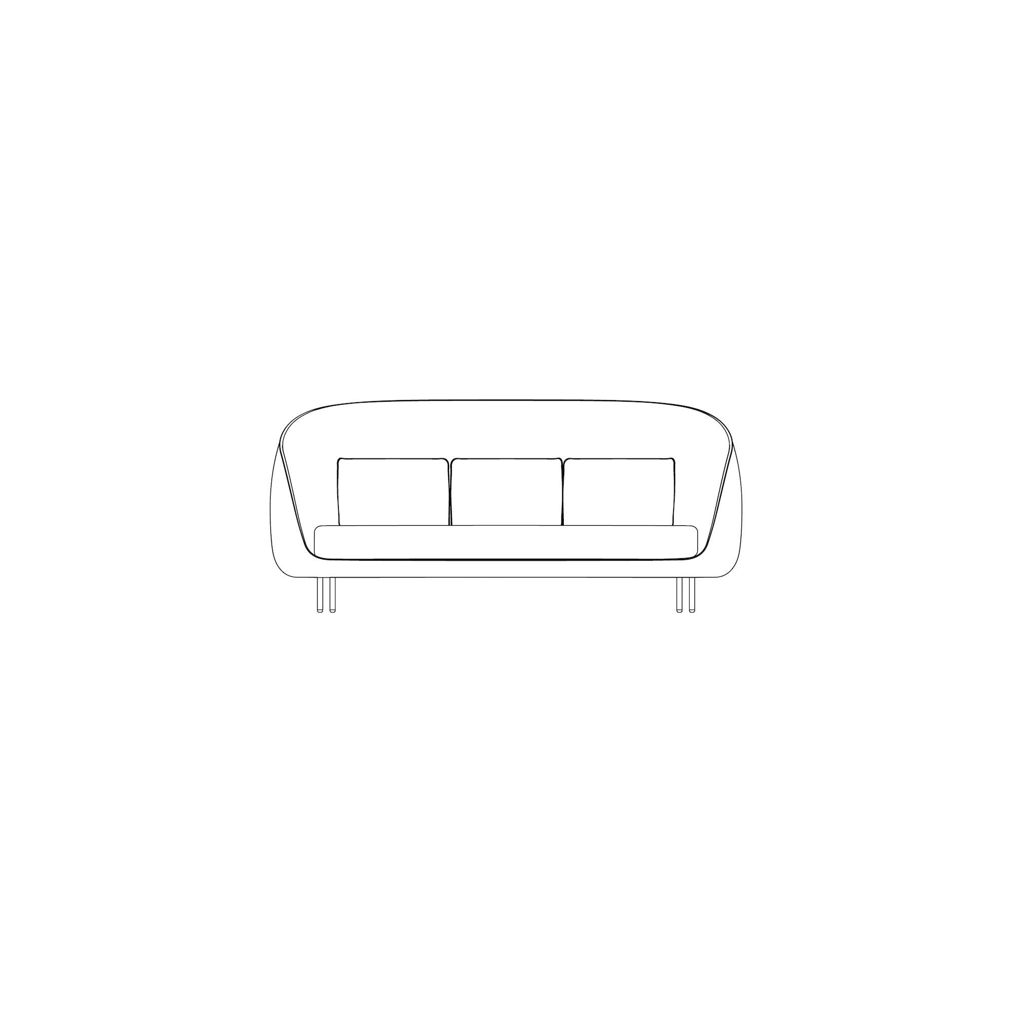 3-seater - Haiku sofa - Fredericia