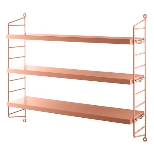 String Furniture – String Pocket shelves, blush