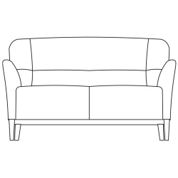 2-seater Nova sofa - Swedese