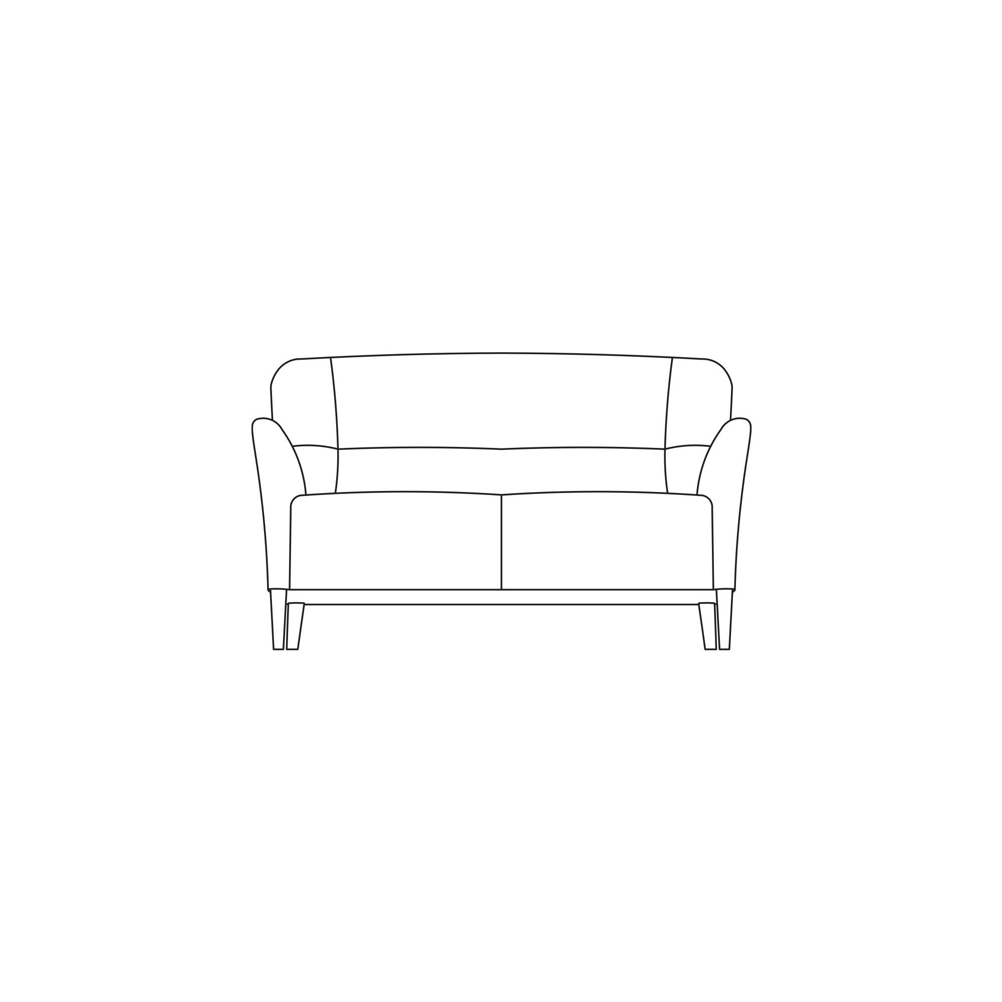 2-seater Nova sofa - Swedese