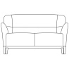 2-seater Nova sofa - Swedese