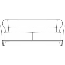 3-seater Nova sofa - Swedese