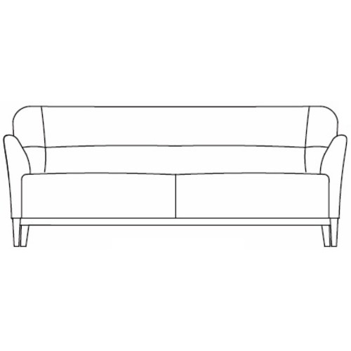 3-seater Nova sofa - Swedese