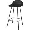 coque noire - 4 pieds metal noirs - tabouret 3D - Gubi