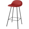 cherry red shell - 4 black metal legs - 3D stool - Gubi