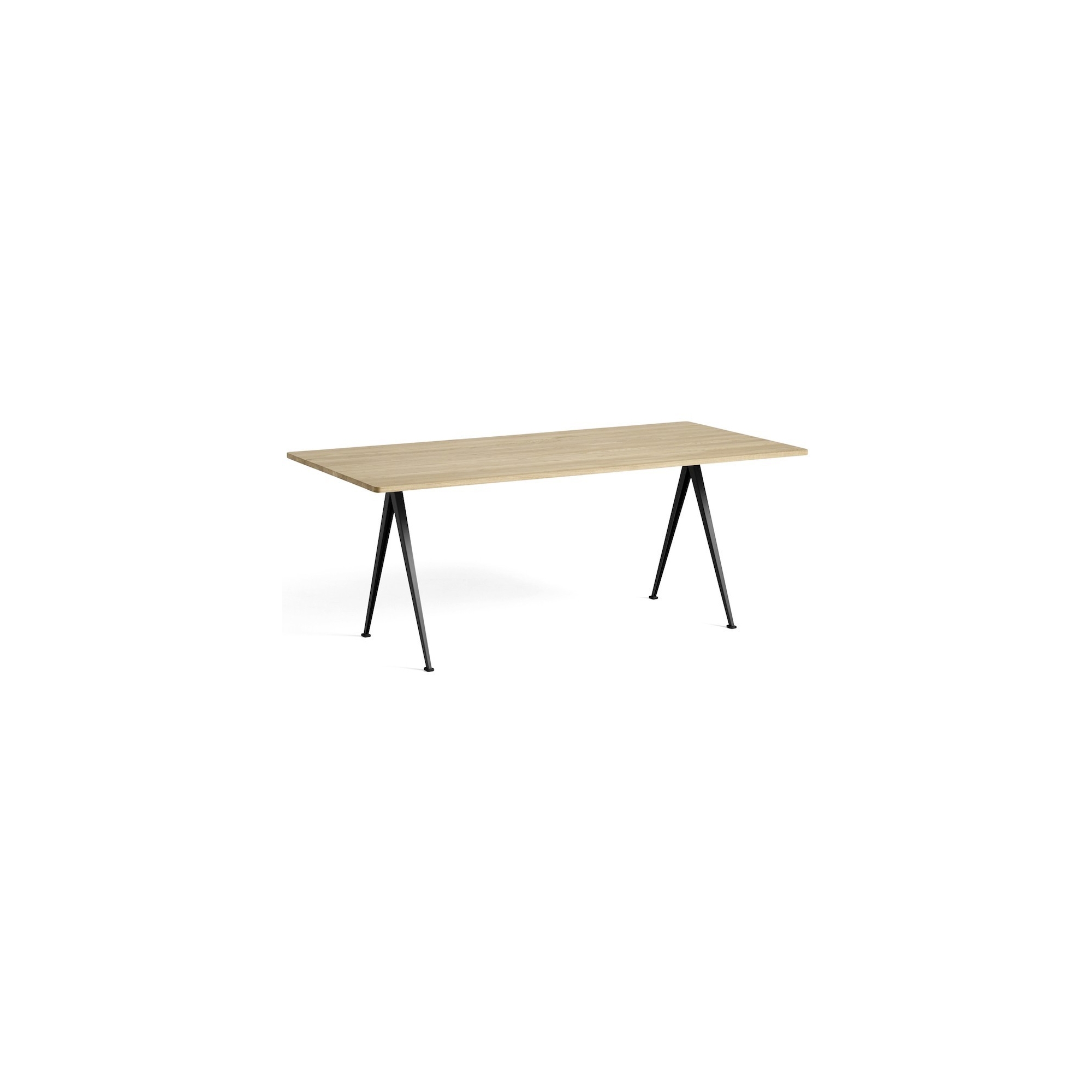 L190 - matt lacquered oak - Pyramid table 2 - HAY