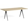 L190 - matt lacquered oak - Pyramid table 2 - HAY