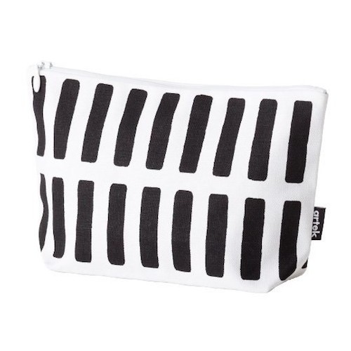 24x15cm - Siena pouch, black / white - Artek