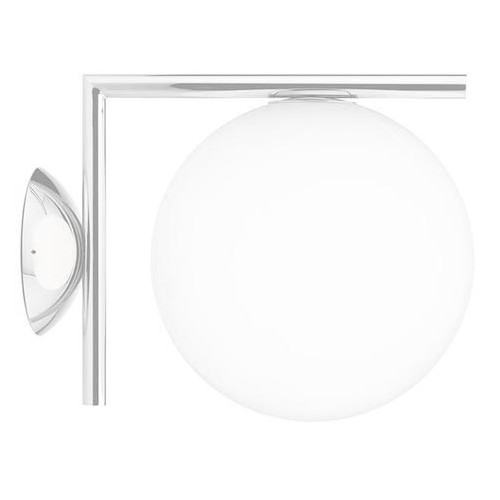 IC C/W1 wall / ceiling lamp - chrome (F3178057) - Flos