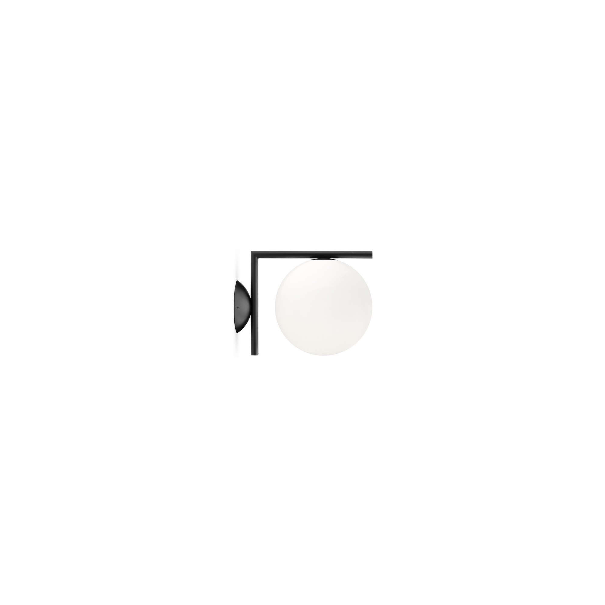 IC C/W1 wall / ceiling lamp - black (F3178030) - Flos