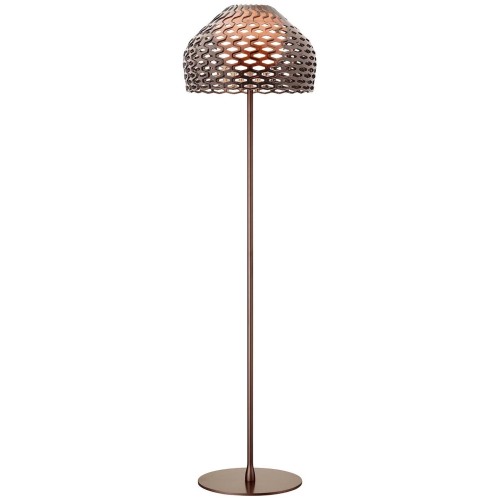 Tatou F floor lamp – ochre grey (F7764048) - Flos