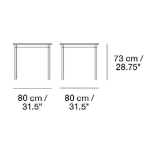 80 x 80 cm - table Base - Muuto